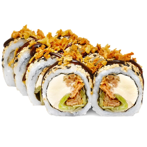 Кранч Каліфорнія з печеним лососем